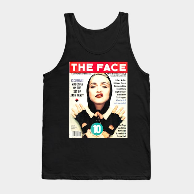 THE FACE 10th Anniversary Madonna cover 1990 Tank Top by Pop Fan Shop